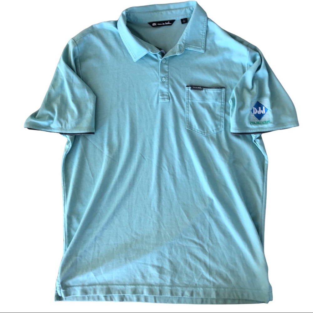 Travis Mathew Golf Polo Front Pocket Shirt Men’s Size Large
